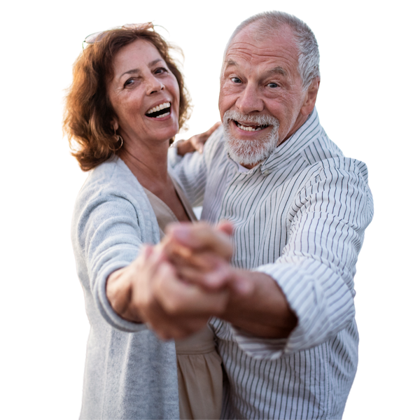 Happy Seniour Couple Dancing in Dollard-des-Ormeaux, QC